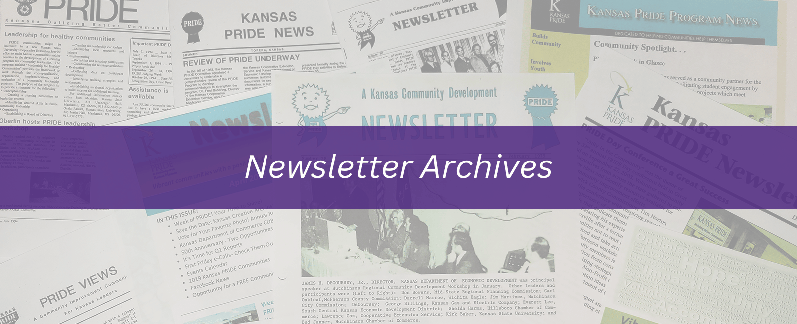 Newsletter archives masthead banner